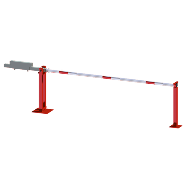 Access barrier with counterweight | and supporting post | clear width: 3000 mm | with triangular lock